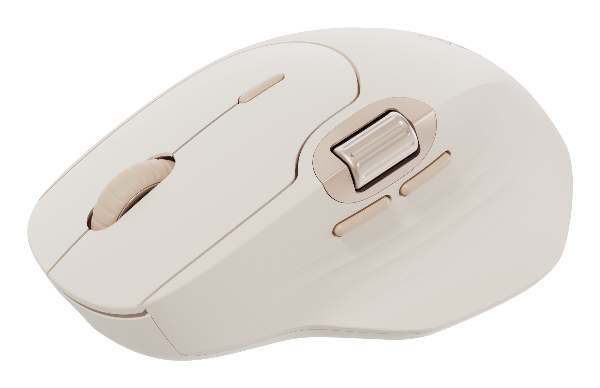 Rapoo MT560 – Maus – Kabellos (Bluetooth/2,4 GHz), 4000 DPI, Creme