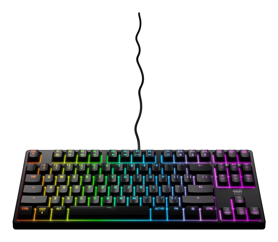 CHERRY XTRFY K4V2 TKL – Tastatur, kabelgebunden, TKL (ohne Ziffernblock), mechanisch (MX Red), Weiss