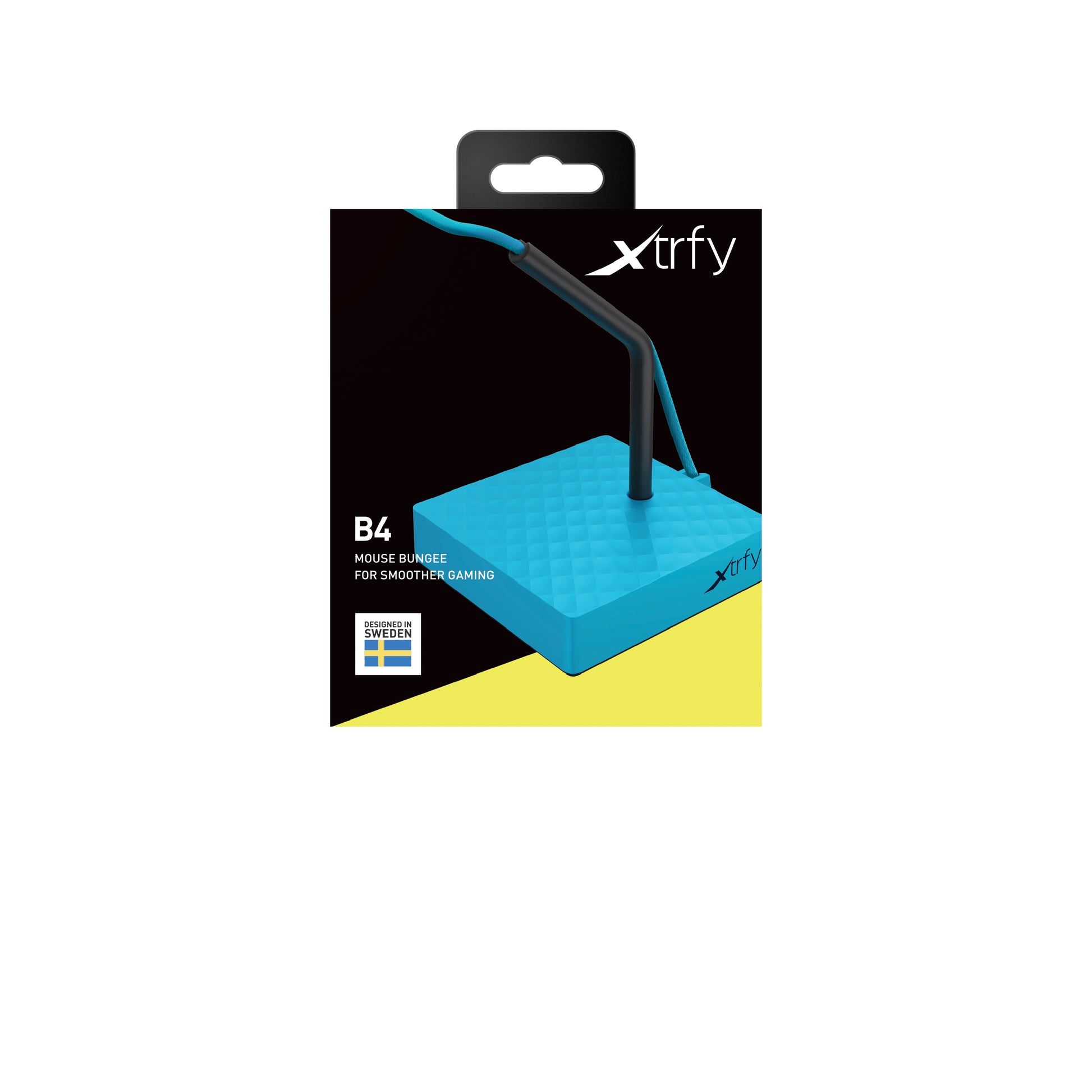 CHERRY XTRFY B4 – Schwenkbare Mausablage – 80 × 80 mm, Blau