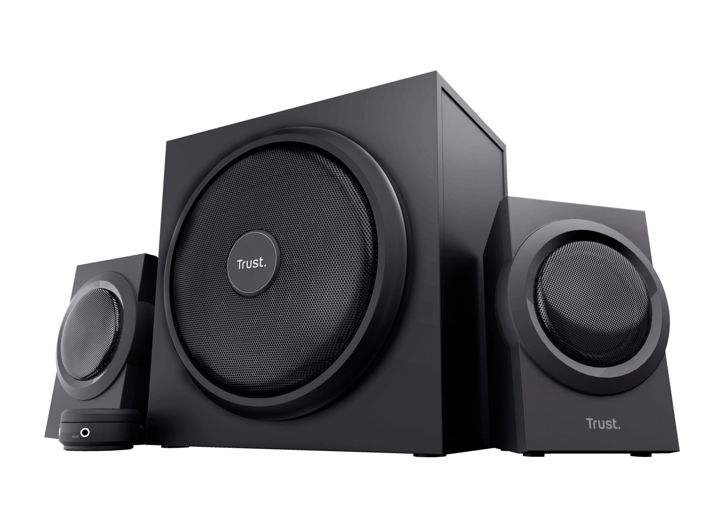Trust Yuri – PC-Lautsprecher – 2.1, 60 W, 3,5 mm – Schwarz