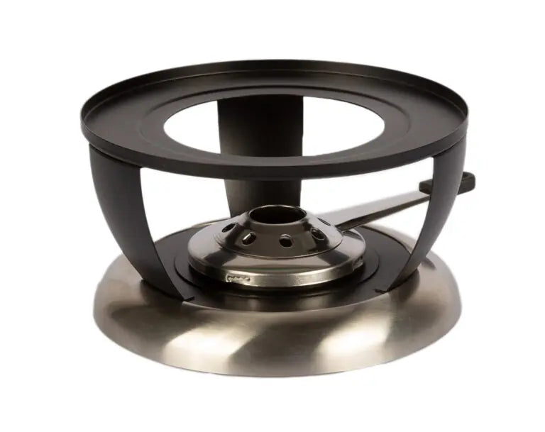 Stöckli Käsefondue-Set Bellavista Emotion 8-teilig, für 6 Personen – mit Pastenbrenner, Stahl, für Induktion
