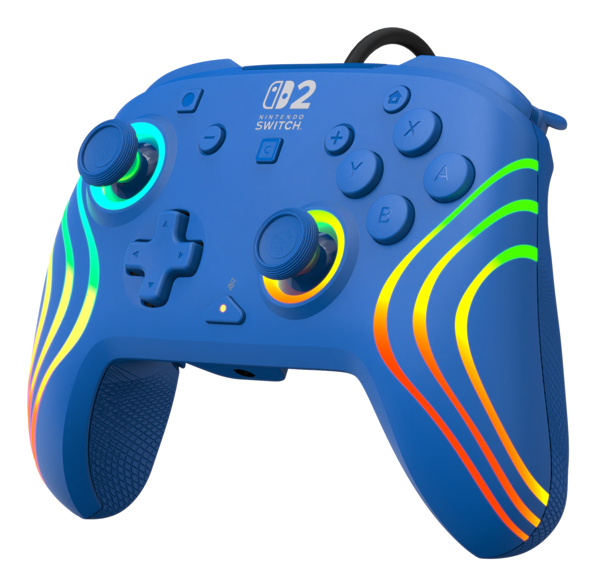 Turtle Beach Afterglow Wave – Gamepad – USB (kabelgebunden, USB-C), RGB – für Nintendo Switch-Konsolen, Blau