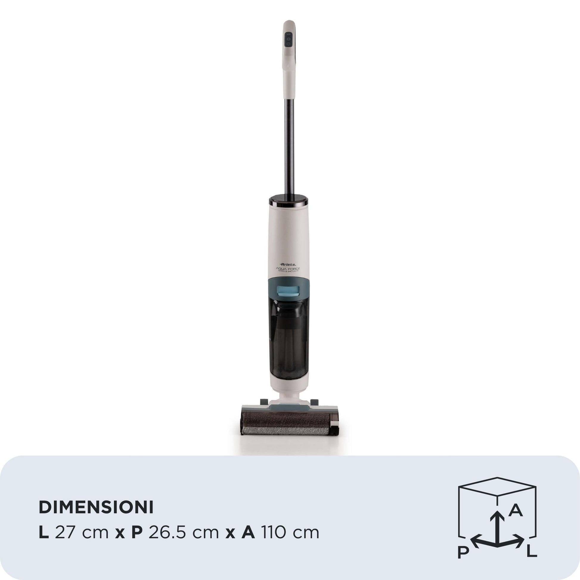 Ariete Waschsauger ARI-2483 mit Wischfunktion – 220 W, 0,70/0,50 l, 35 min