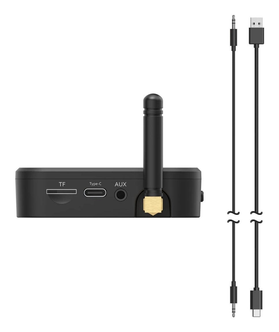 Hama Link.it solo – Bluetooth Audio-Empfänger – 3,5 mm – Bluetooth 5.3, 50 m – USB-C – schwarz