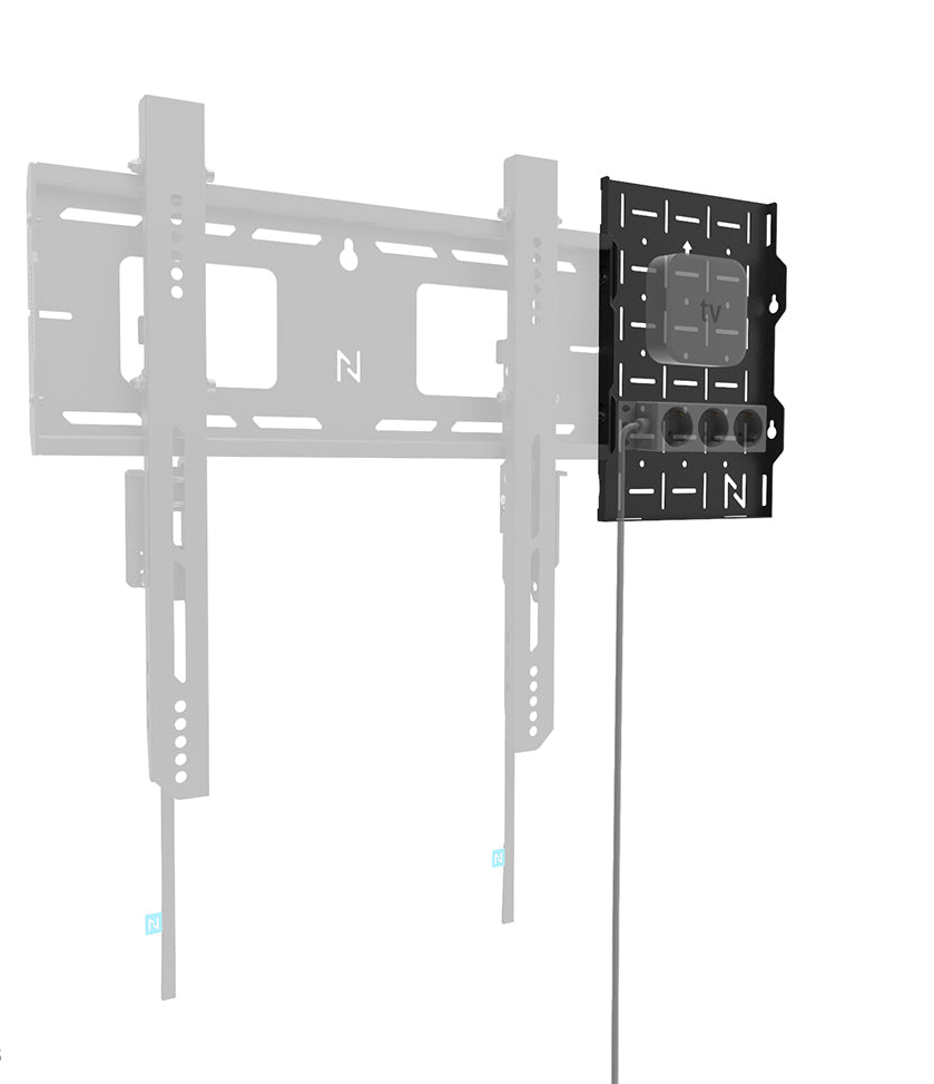 Neomounts AWL05-750BL – AV-Rack (Wandmontage), Tragkraft 10 kg, 204×25×302 mm, Schwarz
