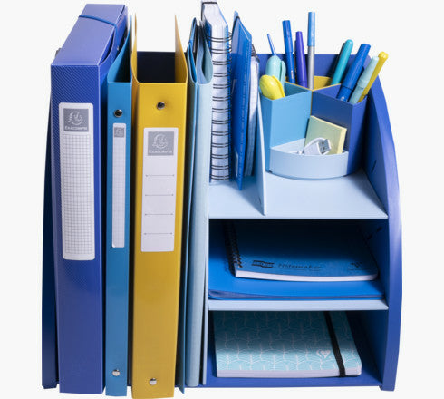 Exacompta Organizer Bee Blue – für ISO-A-Formate A5, A6 – 356 × 282 × 282 mm