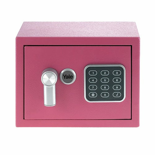 Yale Möbeltresor YSV/170/DB2/P – Elektronikschloss – 3,8 l – Boden-/Wandmontage – Rosa