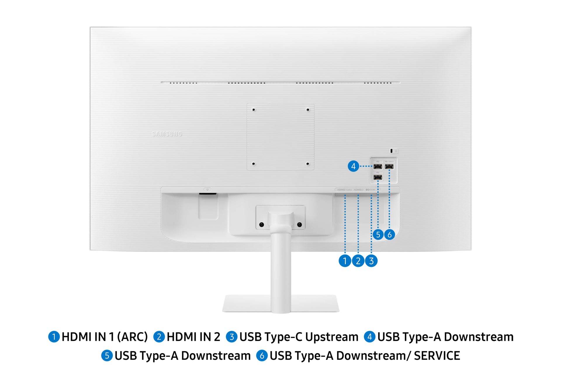Samsung M70F – Monitor, 4K, HDR10, Smart Monitor, Weiss