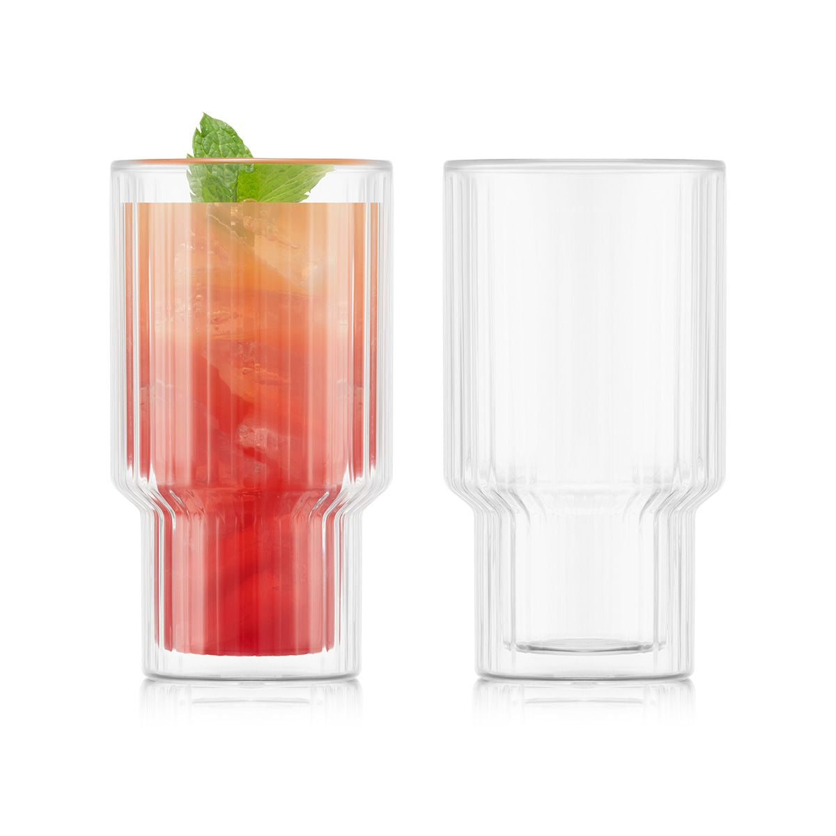 Bodum NAVALIA Trinkglas – 0,25 l, Borosilikatglas, transparent, doppelwandig, 2 Stück