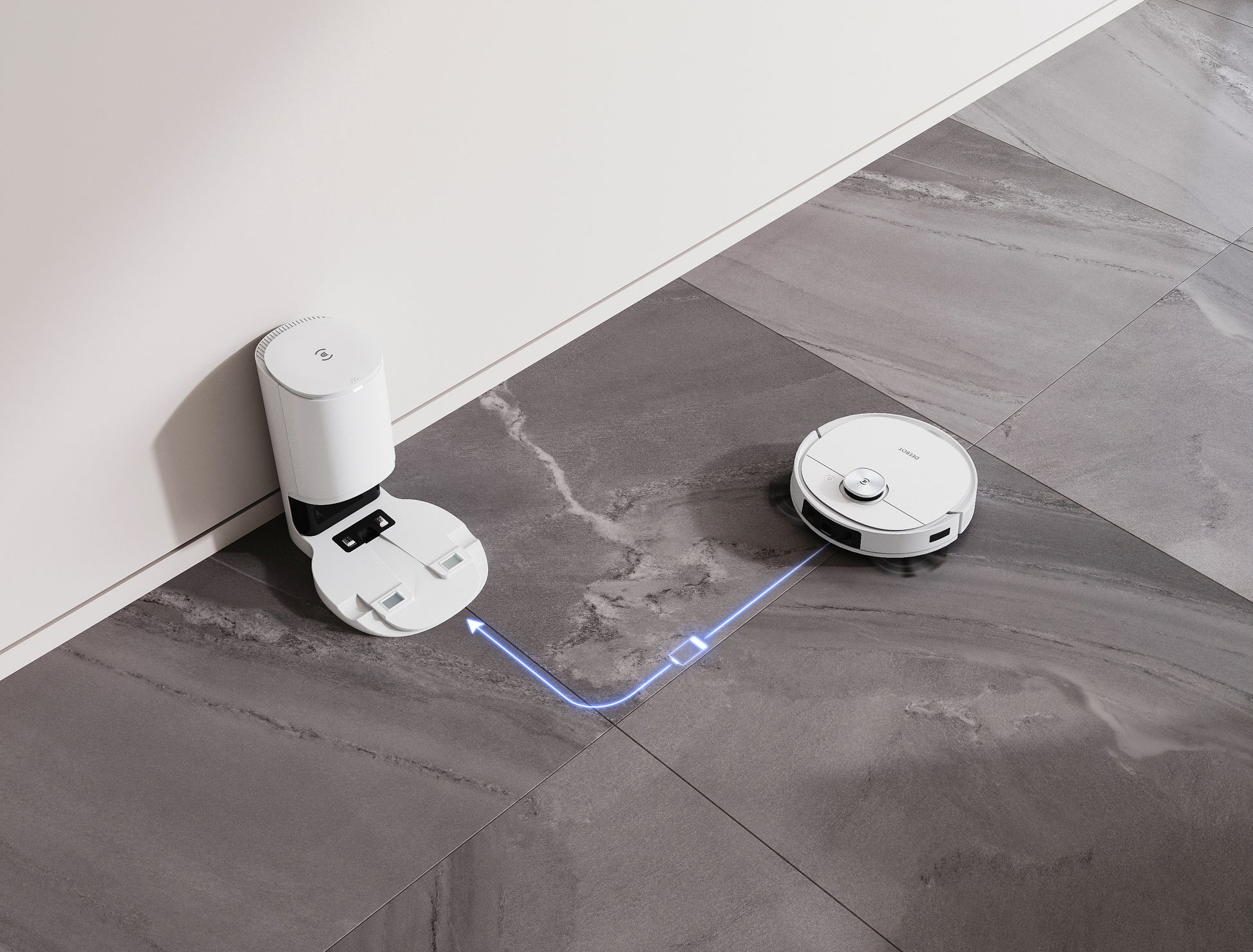 Ecovacs Saugroboter DEEBOT T9+, mit Absaugstation, mit Wischfunktion – 3000 Pa, 175 min