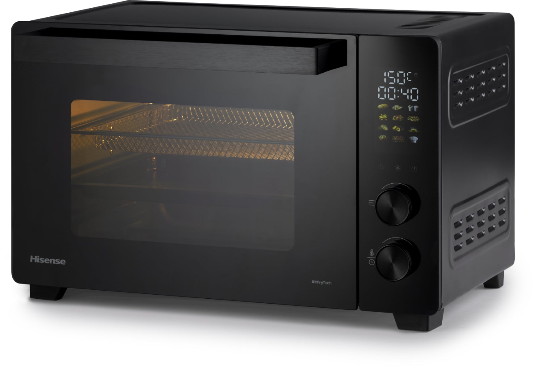 Hisense Mini Ofen HOM30AF – 30 l, 1800 W, Schwarz