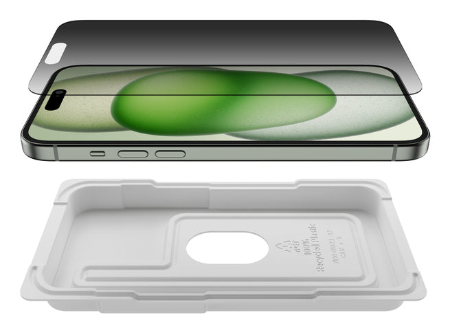 Belkin Displayschutz ScreenForce InvisibleGlass – für Apple iPhone 16 Plus/15 Plus/14 Pro