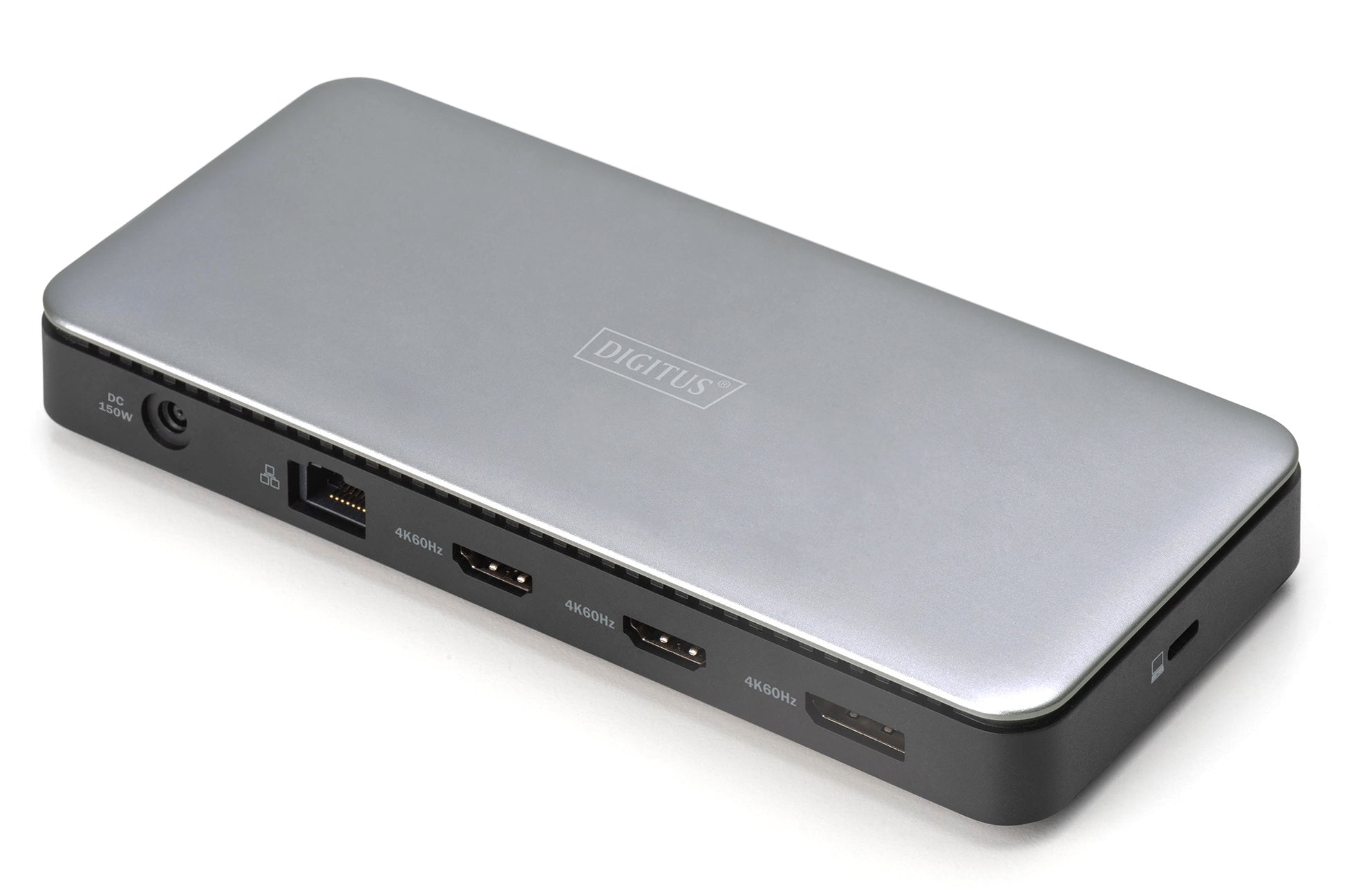 Digitus Dockingstation – USB-C, 1× DP, 2× HDMI, 2× USB-A, GbE, SD/microSD, für Windows/Mac/ChromeOS