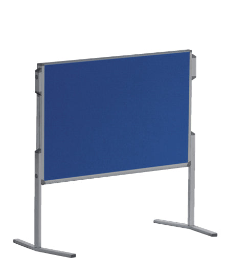 Franken Pinnwand – Alurahmen – 60 × 190 cm, blau