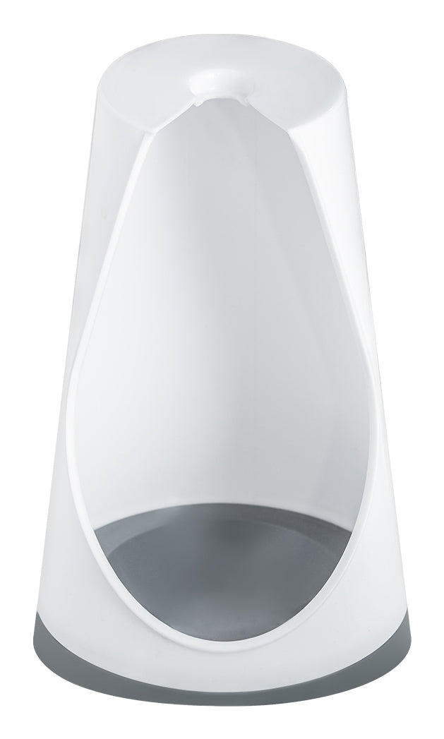 CREaCLEAN WC-Bürstenset – Polypropylen, weiss, grau, bodenstehend, Kopf austauschbar, H 36,2 cm, Ø 8 cm