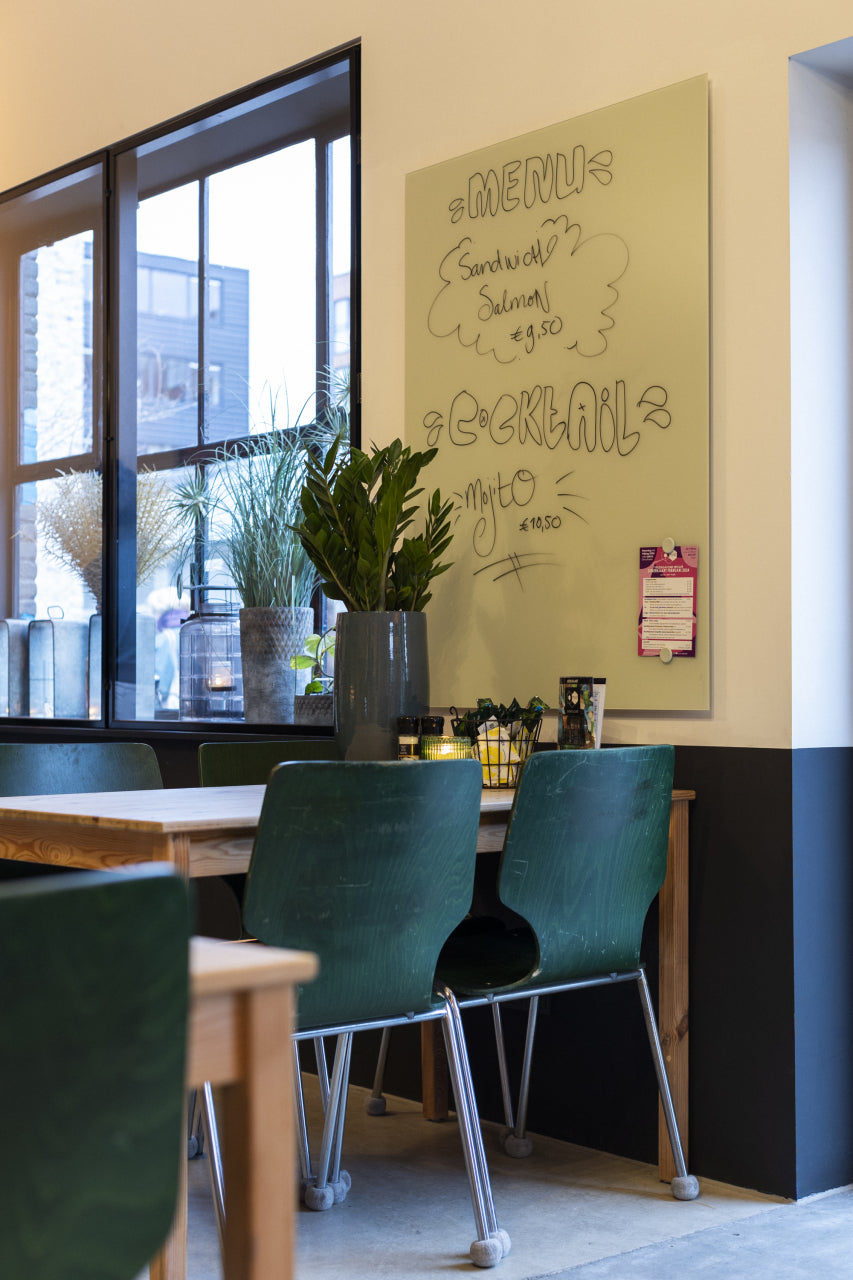 Legamaster Whiteboard – 200 × 100 cm, mattes Glas, magnetisch, Wandmontage, inkl. 2 Magnete