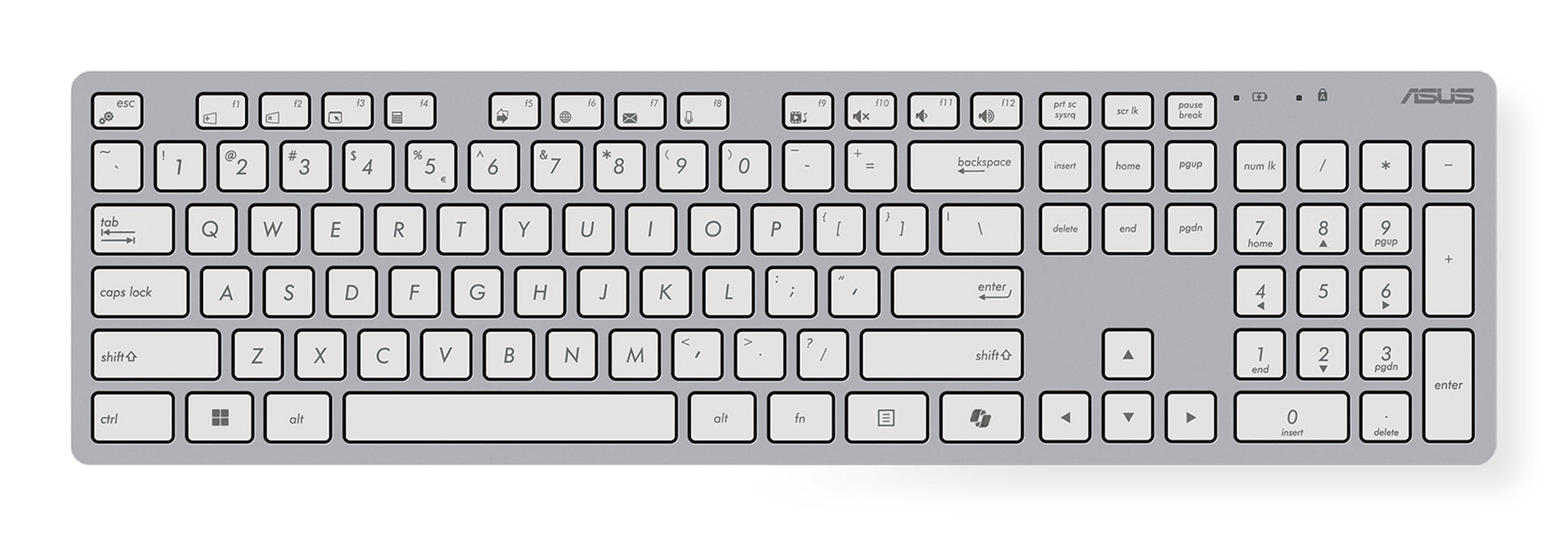 ASUS W5000 – Tastatur-Maus-Set – 2,4 GHz (Empfänger) – Weiss