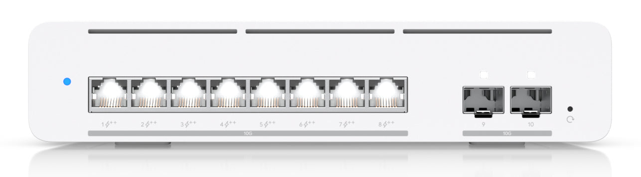 Ubiquiti UniFi Pro XG 8 PoE – Managed Switch – 8×10G, 2×SFP+, L2/L3, PoE++ 155 W