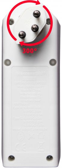 Brennenstuhl cleverLINE Abzweigstecker, 2×T13, 1×USB-A + 1×USB-C, drehbar 300°, Eingang T12 – weiss
