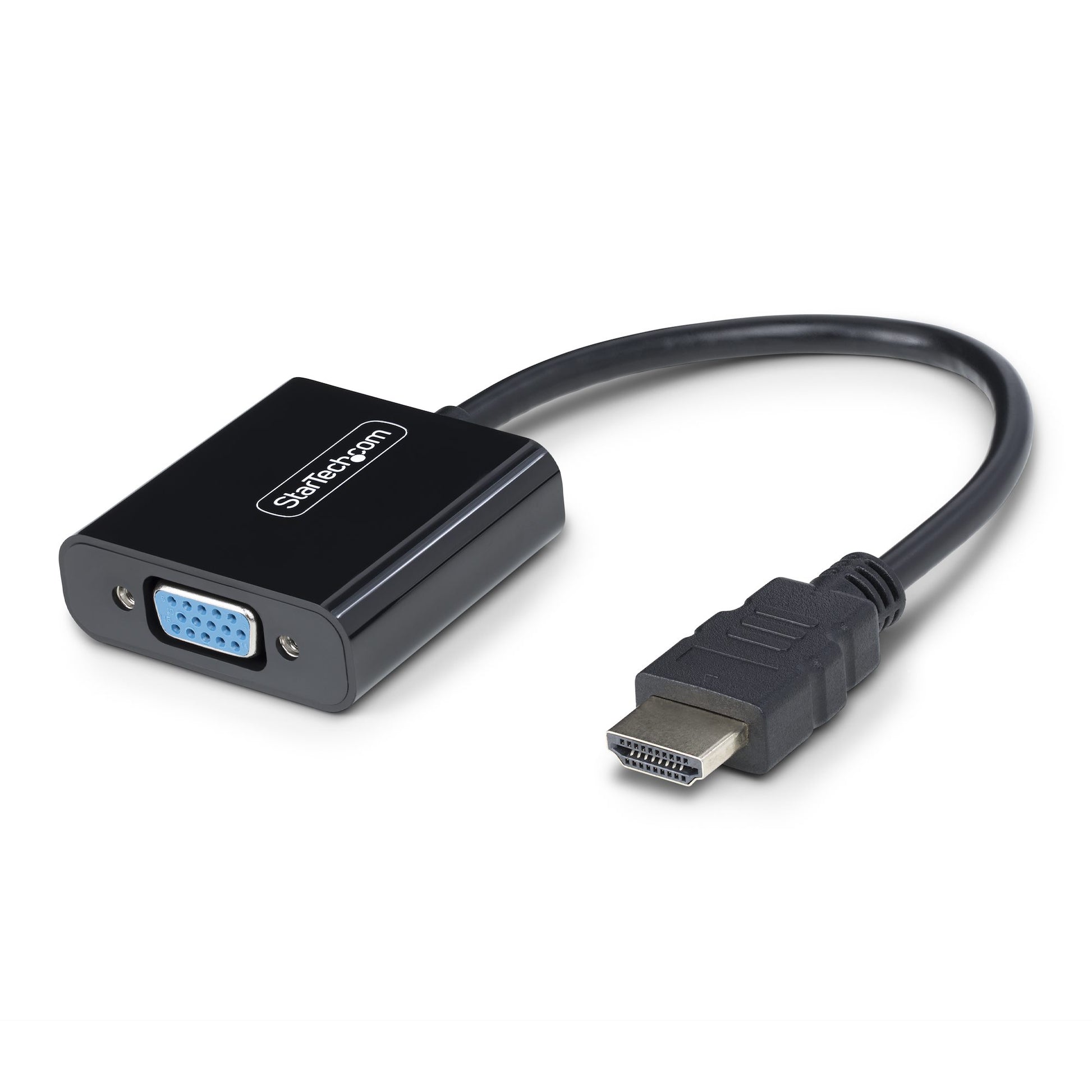 StarTech.com Aktiver HDMI-zu-VGA-Adapter – 1920 × 1200 @ 75 Hz, 18,9 cm, für HDMI-Quellen und VGA-Monitore