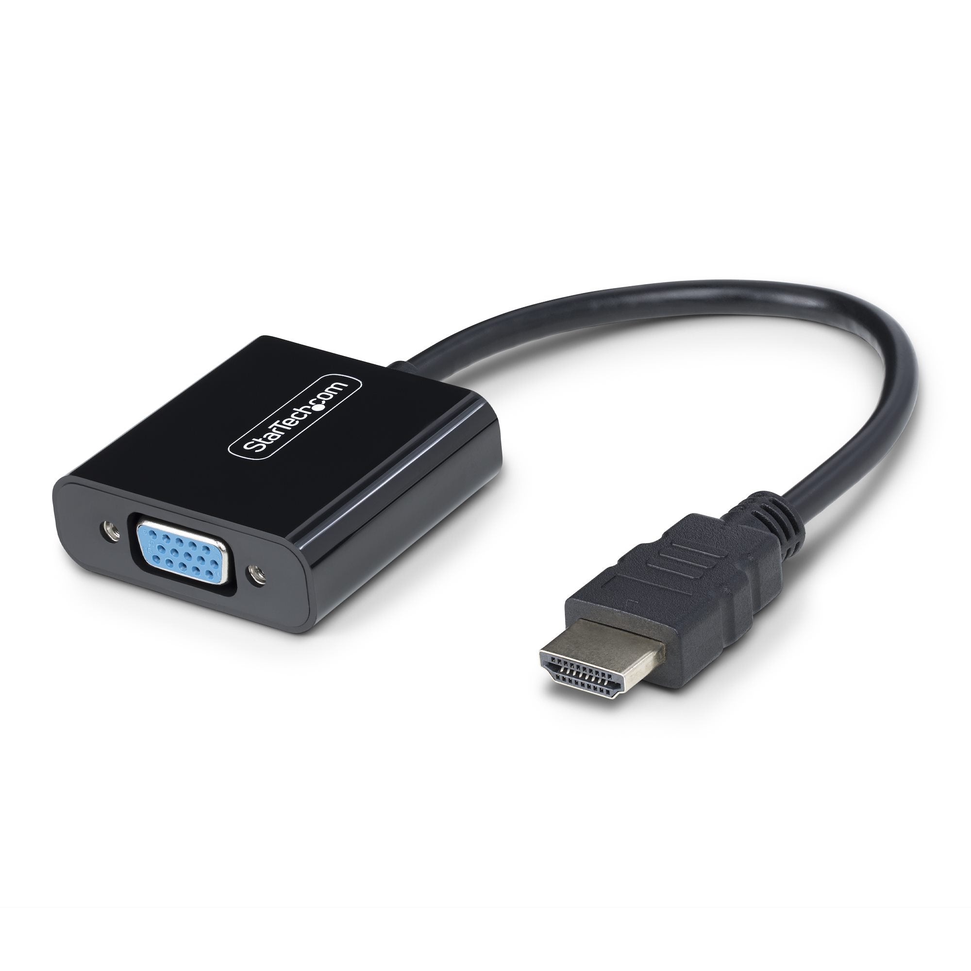 StarTech.com Aktiver HDMI-zu-VGA-Adapter – 1920 × 1200 @ 75 Hz, 18,9 cm, für HDMI-Quellen und VGA-Monitore