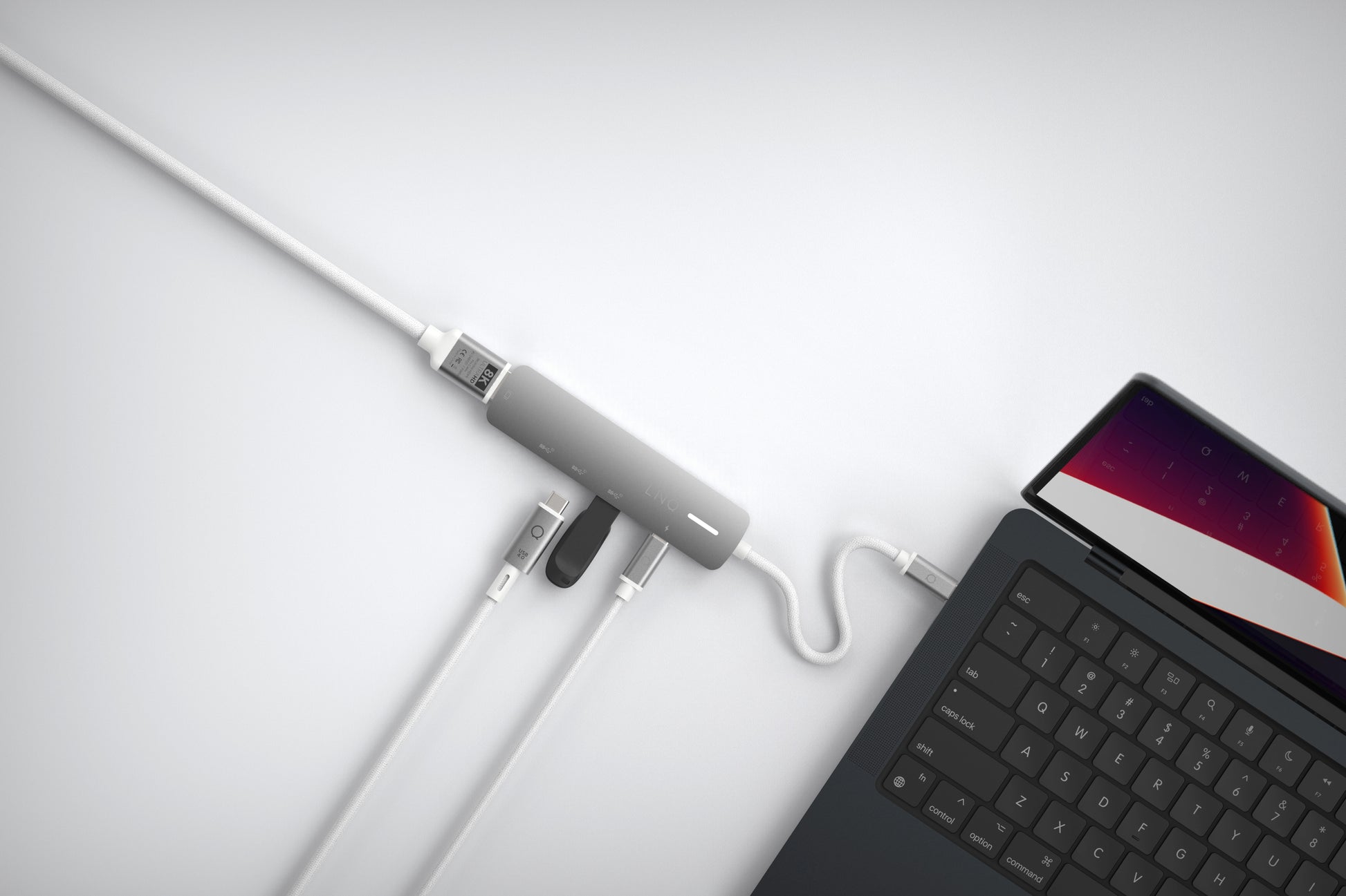 LINQ ProConnect Multiport-Adapter – USB-C, 1× HDMI, 1× USB-A, 3× USB-C, 140 W PD, 2.5GbE