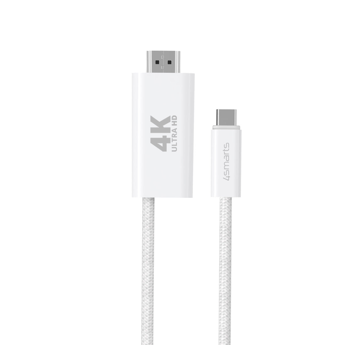 4smarts USB-C auf HDMI Kabel 4K – 2 m – Weiss