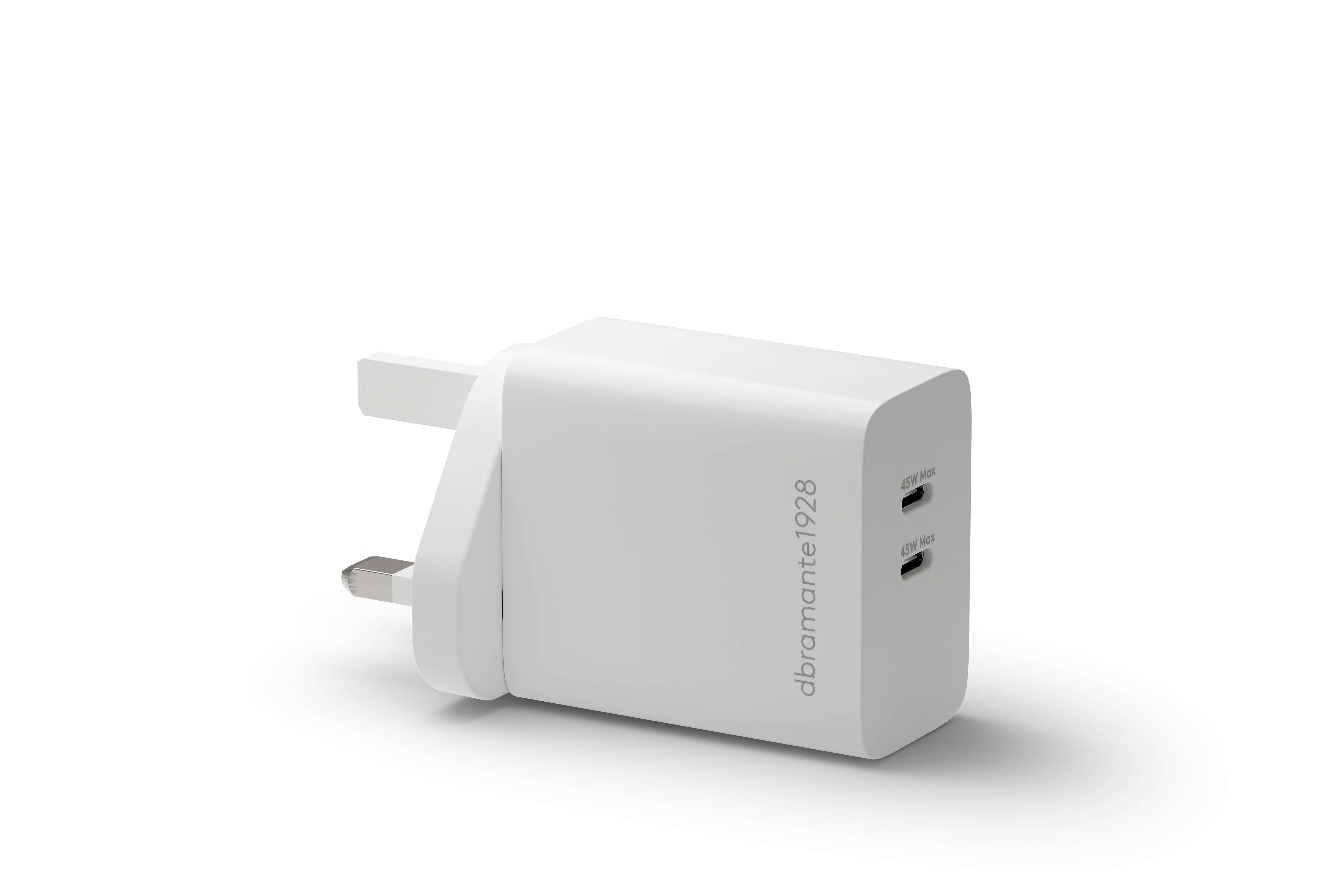 dbramante1928 re-charge CH45UKWH7191 USB-Wandladegerät 45 W – USB-C×2 – UK-Stecker (Typ G) – Weiss