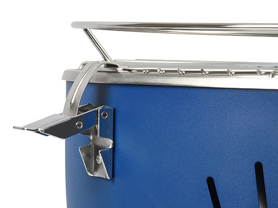 BBQ Dragon Grill Monterey Blue – Grillfläche 34 cm, Holzkohle, Tisch – blau