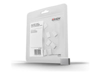 Lindy USB-C-Portblocker – 10er Pack, Weiss