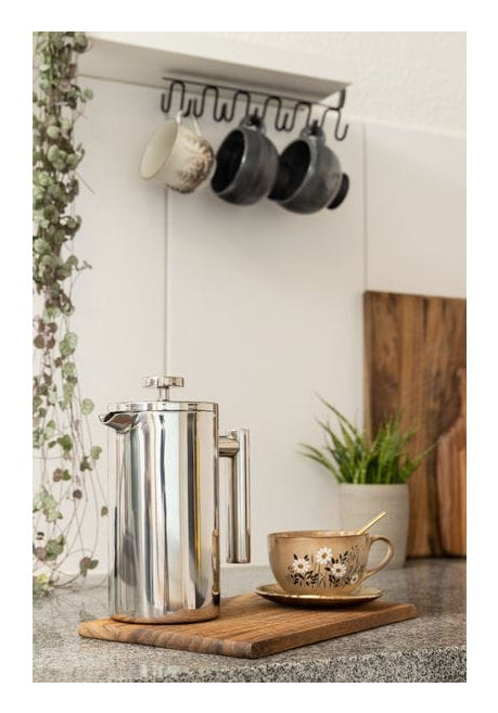 Furber. Furber French Press / Kaffeebereiter – 1 l, 8 Tassen, Edelstahl, 18,5 × 21,5 × 10,5 cm