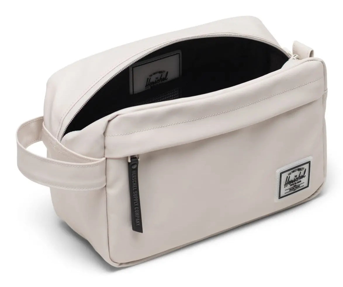 Herschel Kulturbeutel Chapter – wasserfest, Reissverschluss – 24,1×15,2×11,4 cm – weiss matt – 1 Stk.