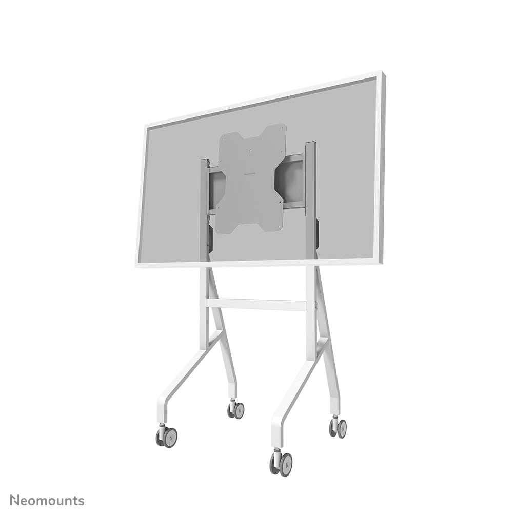 Neomounts MOVE Go Flip – Trolley, drehbar, für 55–65", VESA 400×400, bis 50 kg, höhenverstellbar, weiss