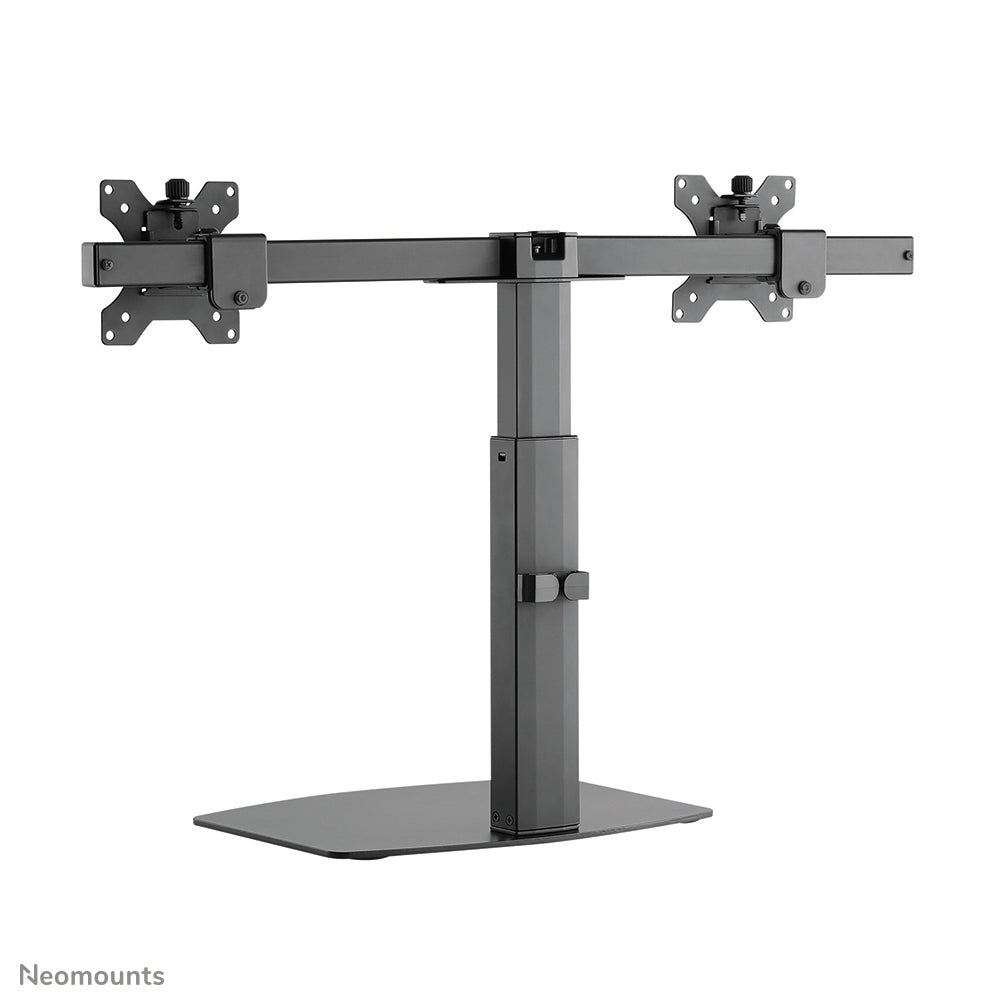 Neomounts Tischhalterung, Dual, Standfuss, bis 27", höhenverstellbar, neigen/schwenken/drehen, schwarz