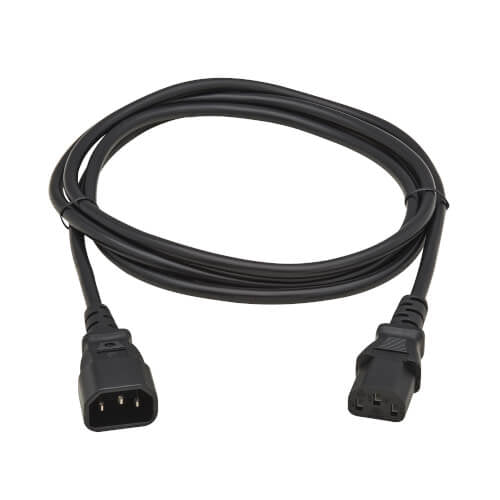 Eaton Netzkabel, IEC C13 auf IEC C14, 250 V, 10 A, 2 m, Schwarz