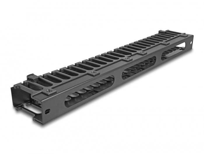 DeLOCK Rangierpanel 19" 1U, 3 Öffnungen, Metall, Kunststoff – schwarz