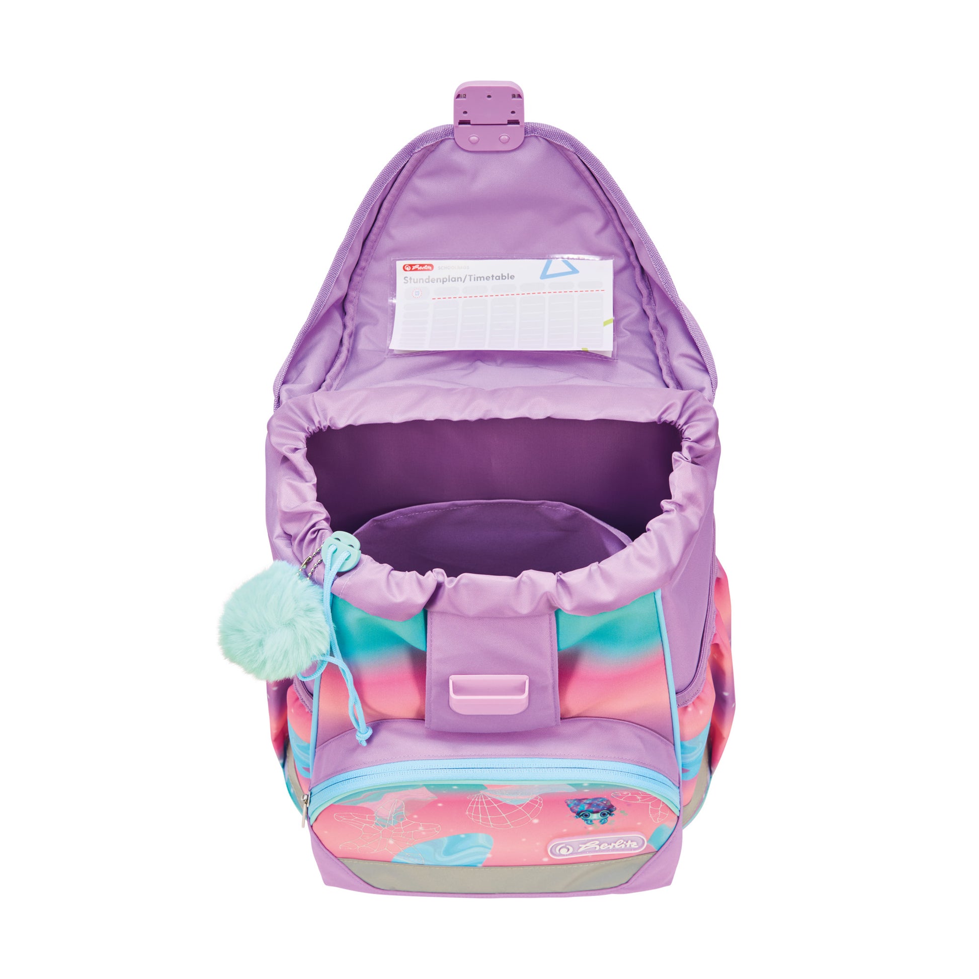 Herlitz UltraLight Plus – Schulrucksack-Set 4-teilig, Meerestiere, 16 l, 28×36×21 cm