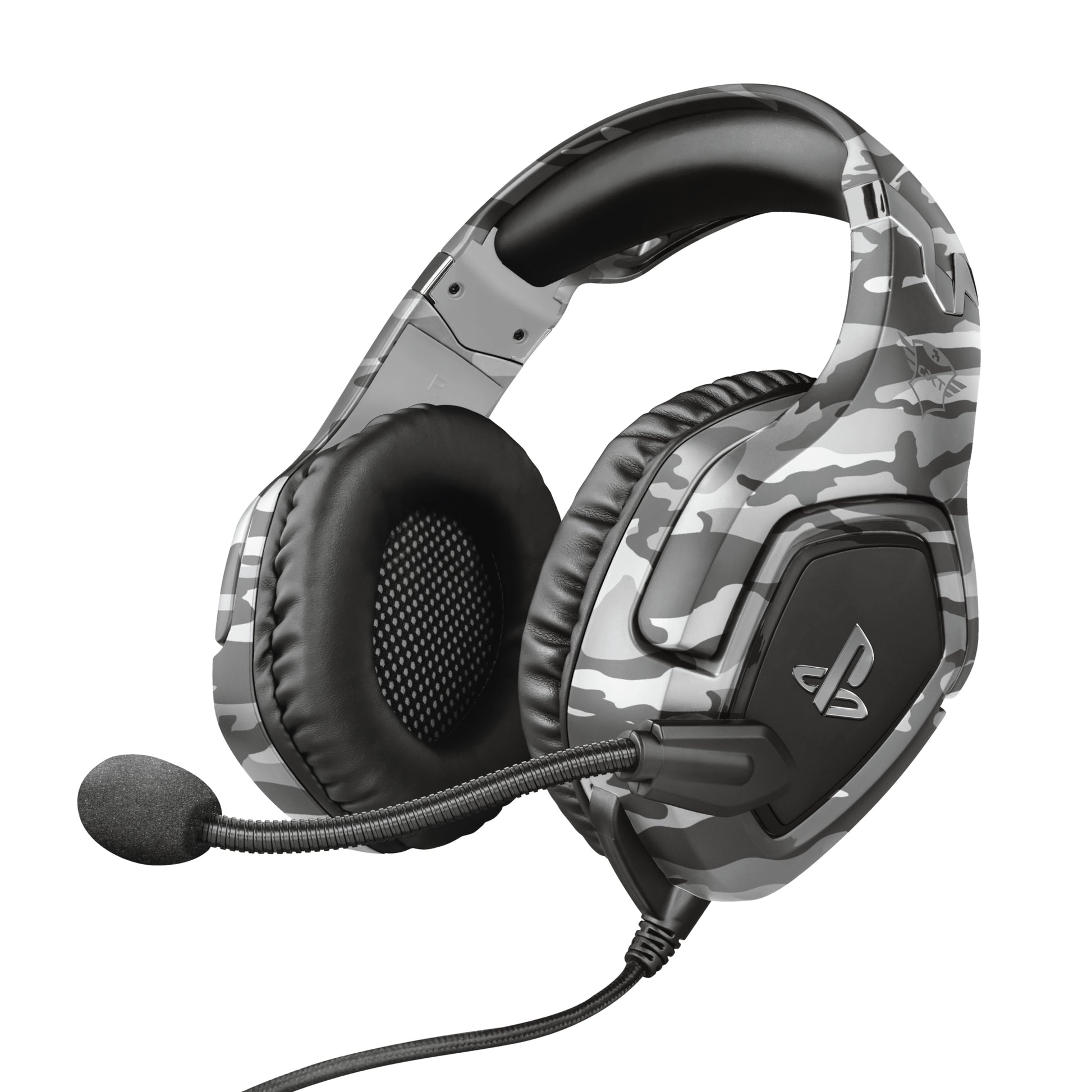 Trust GXT 488 Forze-G Gaming-Headset – Over-Ear, Stereo, Kabelgebunden, 3,5 mm Klinke, für PS4, Grau
