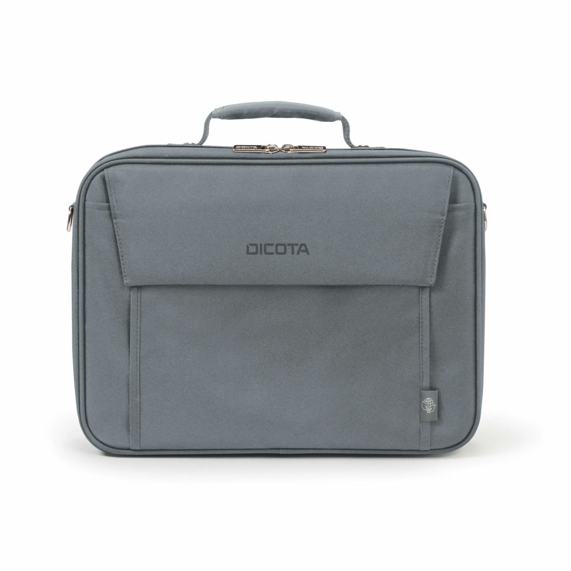 DICOTA Notebook-Tasche bis 17,3" – mit Fronttasche, Tragegriff – Grau