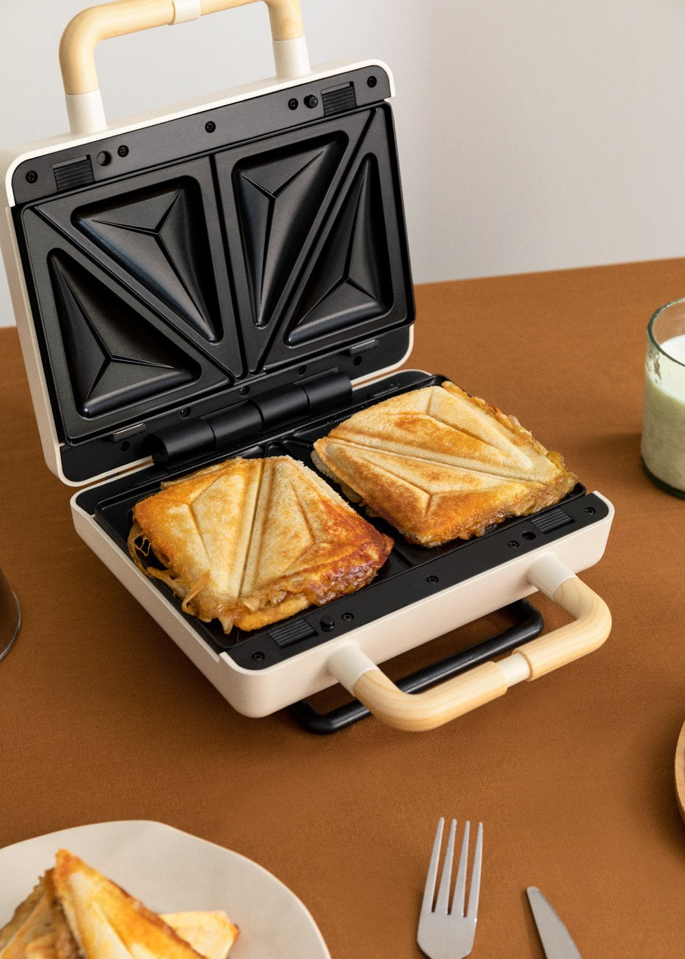 CREATE Ersatzteller Stone 3in1 Sandwich – 14 × 24 cm, für Waffeleisen 3in1 Studio, 2 Stk.