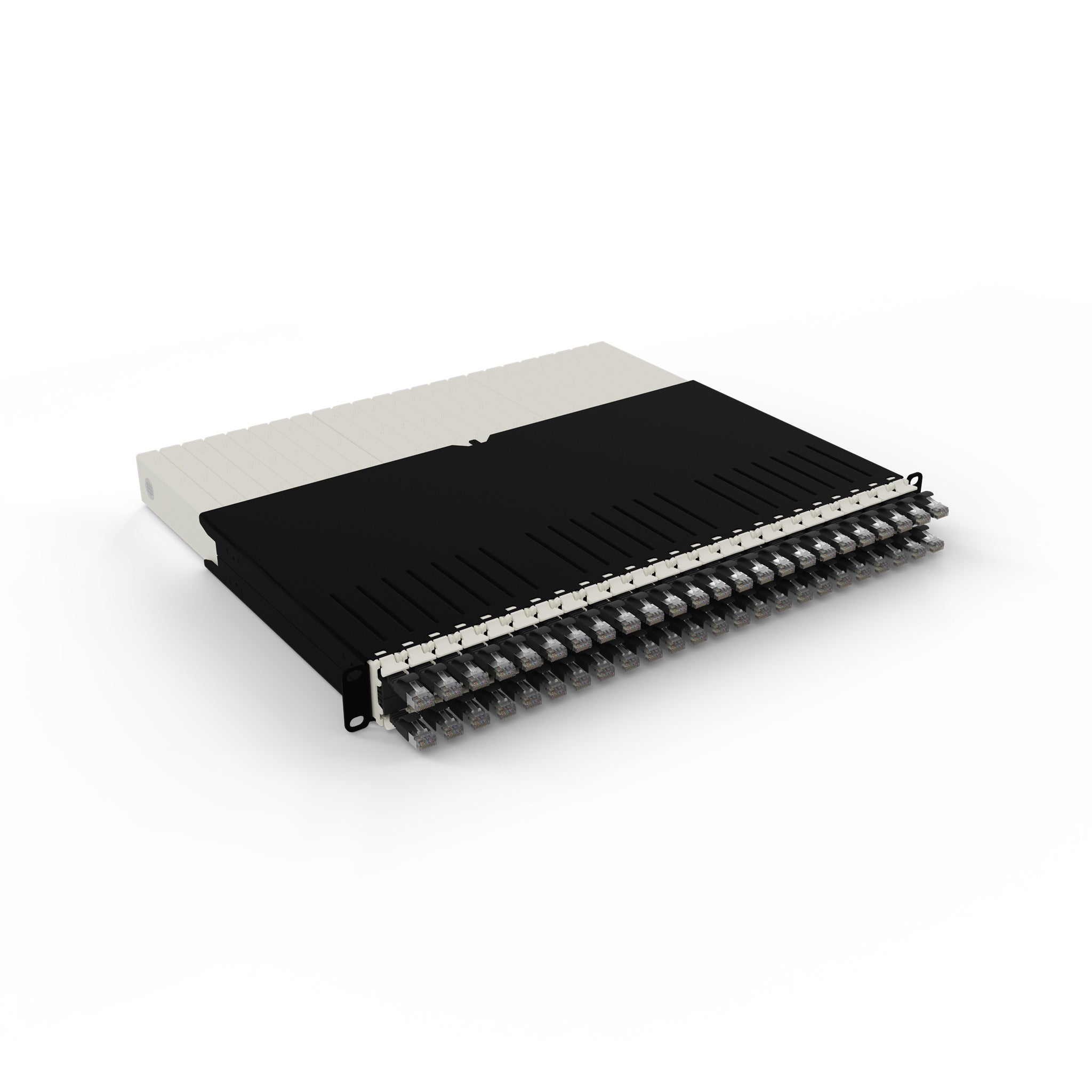 Patchbox 8RU Netzwerkkabel – Schwarz, geschirmt