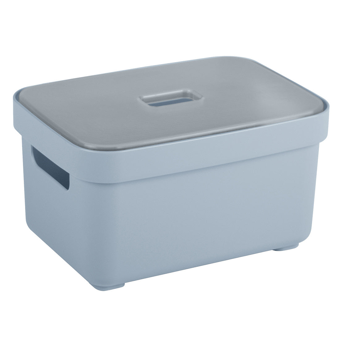 Sigma home Aufbewahrungsbox 2,5 l ohne Deckel – Kunststoff – Blau – 177 × 128 × 93 mm