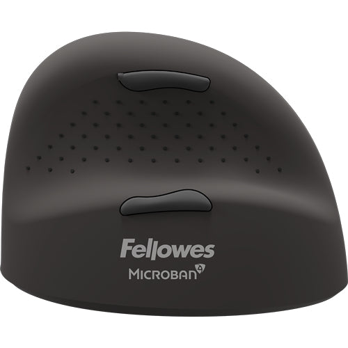 Fellowes Breyta Plus+ – Vertikale Maus – Kabellos (Bluetooth/2,4 GHz), Linkshändig, Schwarz