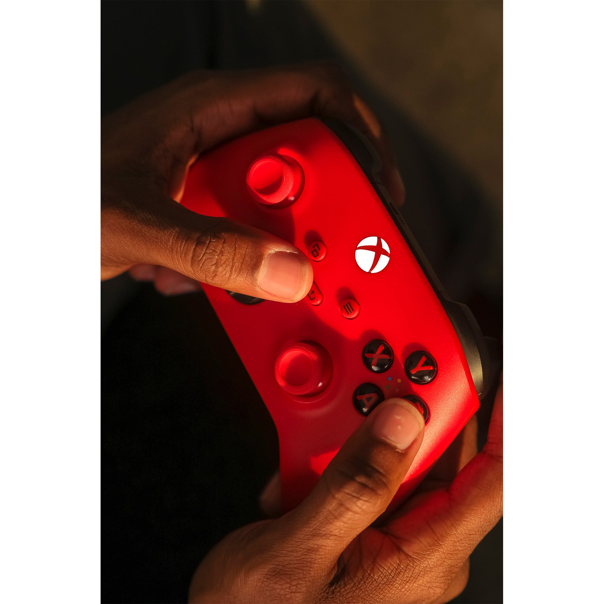 Microsoft Pulse Red – Gamepad – Kabellos (Bluetooth/2,4 GHz), Rot