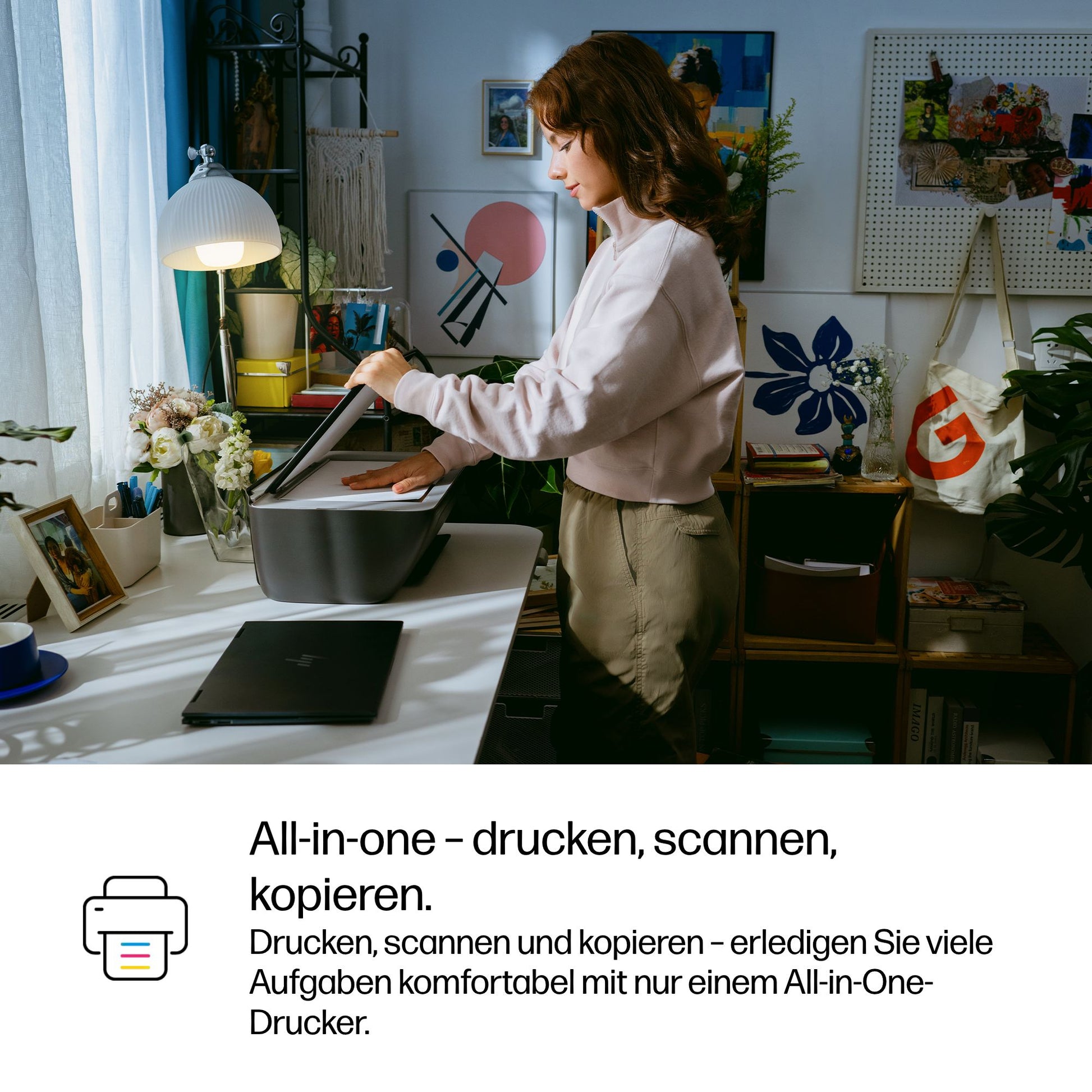 HP Deskjet 2910 Wireless – Farbtintenstrahl-Multifunktionsdrucker, A4, 3-in-1, Duplex, WLAN, AirPrint