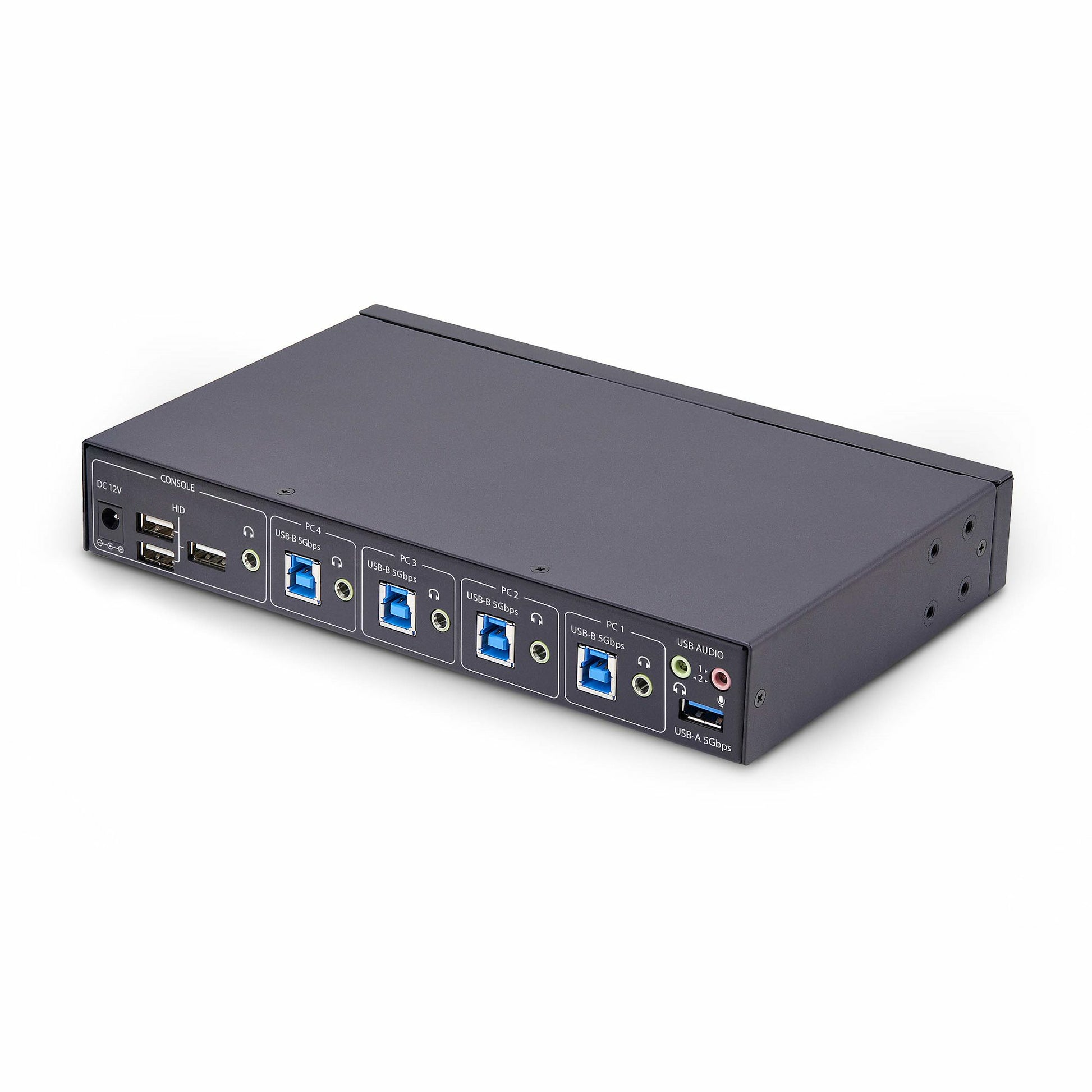 StarTech.com 4-Port KM-Switch – USB 3.0-Hub, Audio