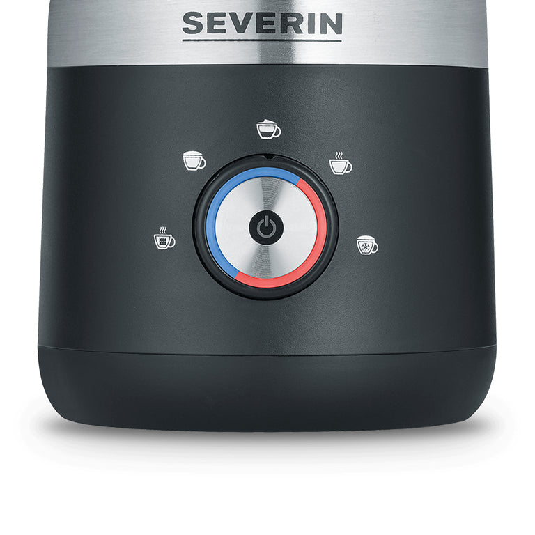 Severin Milchaufschäumer SM3588 – 300 ml, 550 W, spülmaschinenfest – schwarz/silber