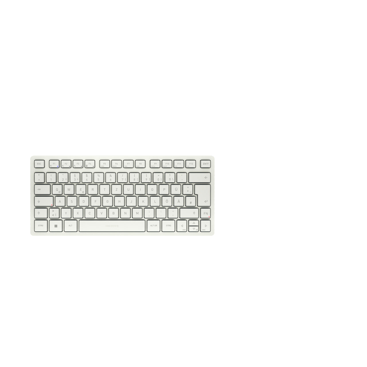 CHERRY KW 7100 MINI – Tastatur, kabellos (Bluetooth), Weiss