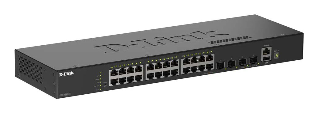 D-Link DGS-1010MP/E – Managed Switch – 10×GbE, 1×SFP, L2, PoE+ 125 W, 19" Rack