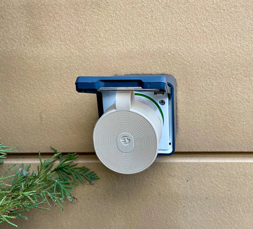 Shelly SmartPlug S Gen3 Outdoor – Smart-Steckdose – Verbrauchsmessung – für Matter, Apple HomeKit und andere